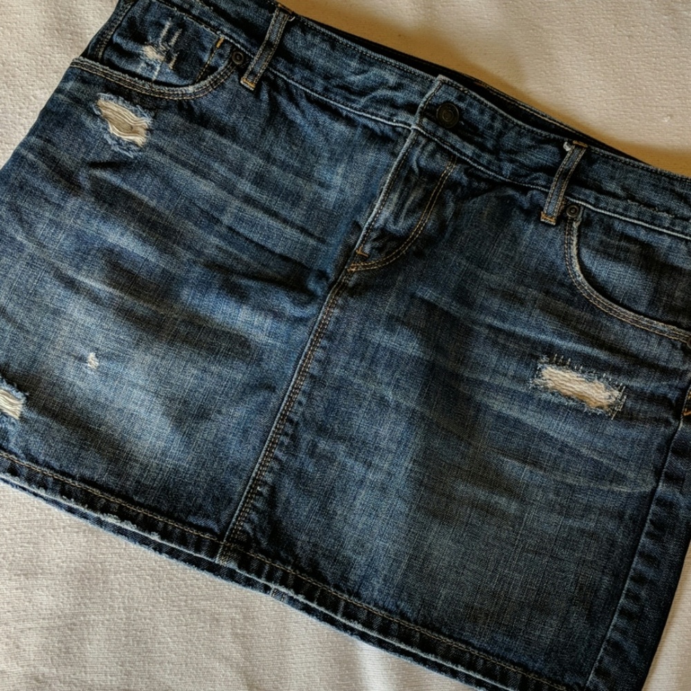 Loft Jean Skirt